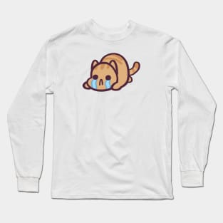 Big Sad Kitty Long Sleeve T-Shirt